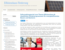 Tablet Screenshot of effizienzhaus-foerderung.info